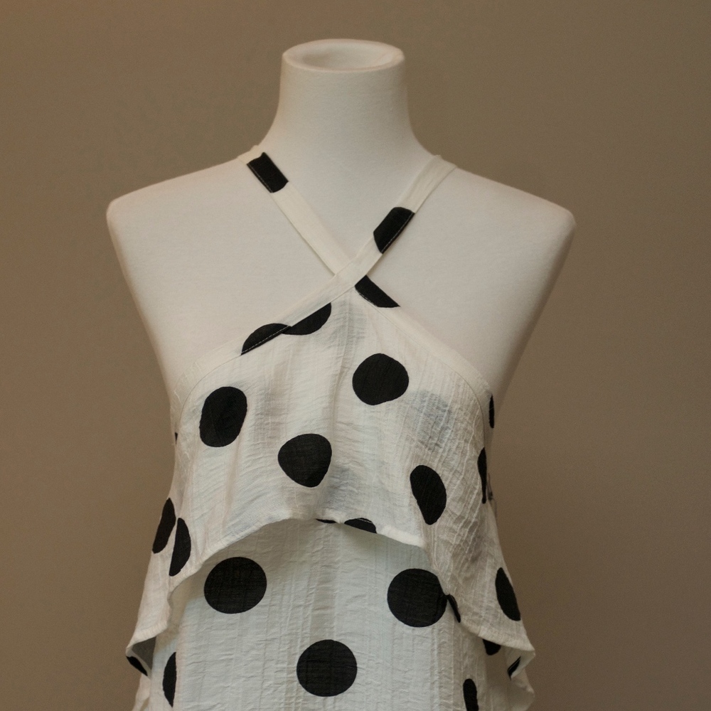 TART COLLECTION Polka Dot Tank/Halter Top